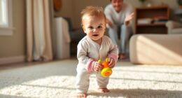 supporting baby s walking milestone