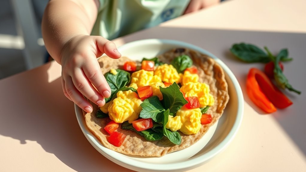 toddler friendly breakfast wraps