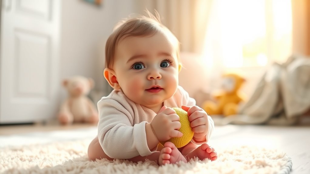 when babies sit independently