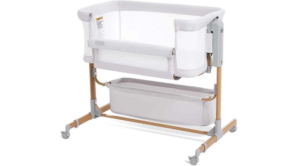 adjustable mesh baby bed