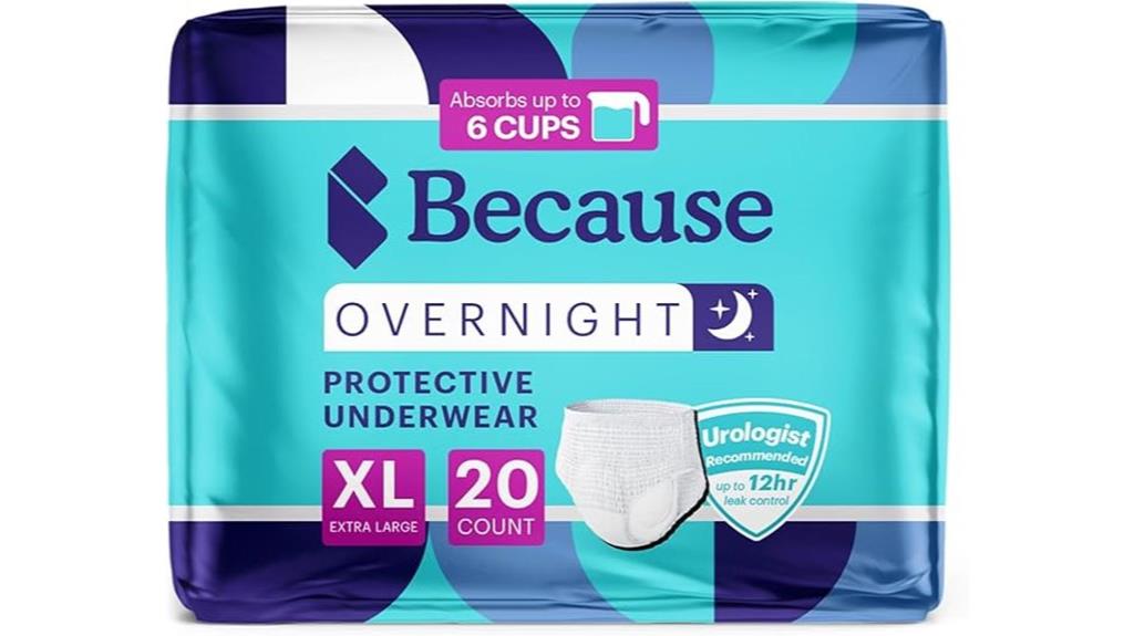 adult overnight absorbent underwear