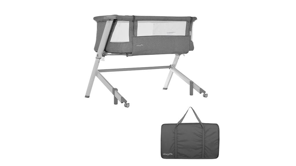 baby bassinet with bedside feature
