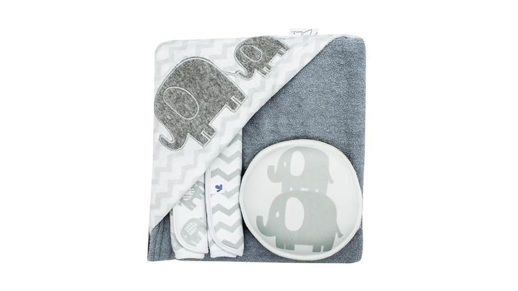 baby bath set with towels