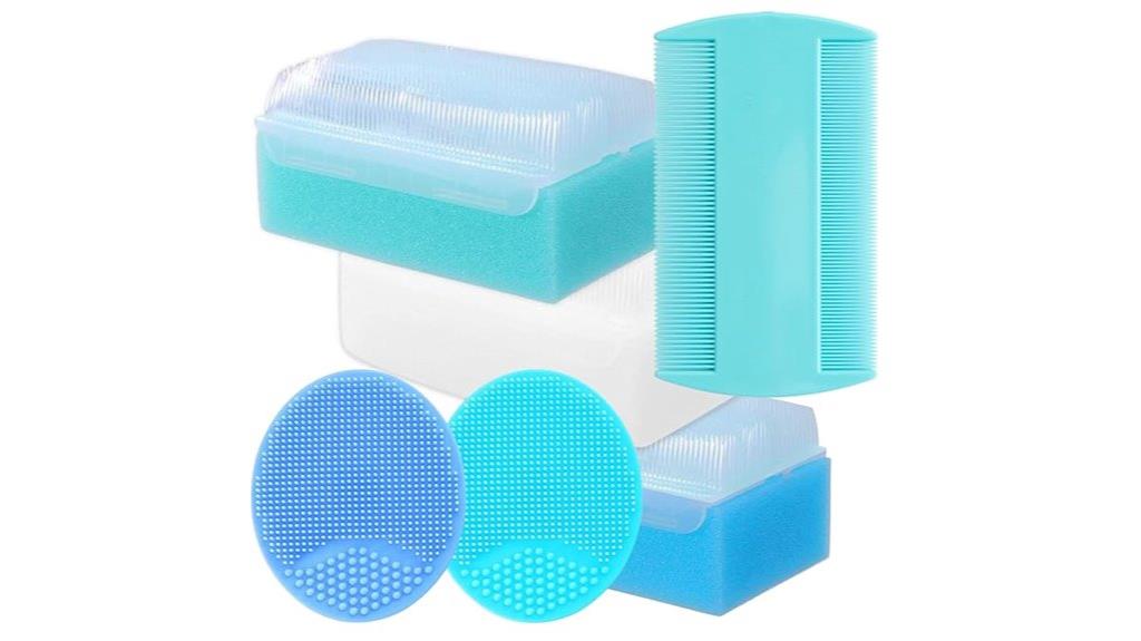 baby cradle cap brush set