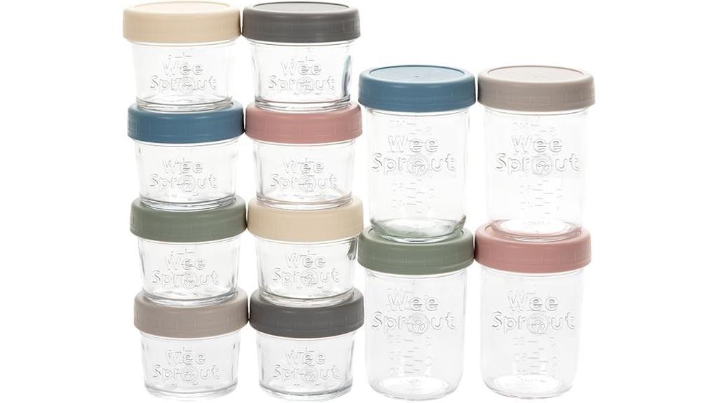 baby food jars 12 pack