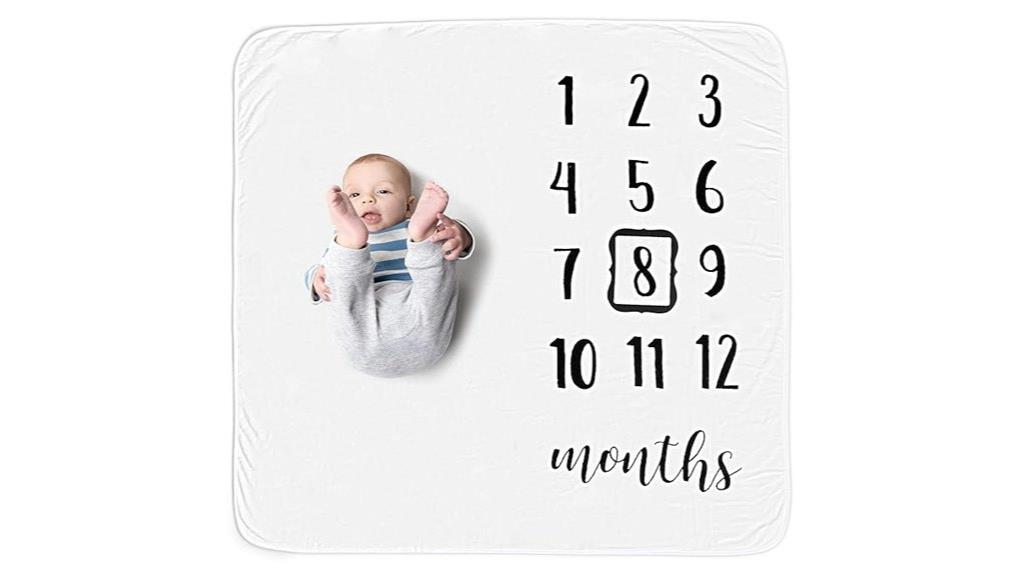 baby growth tracking blanket