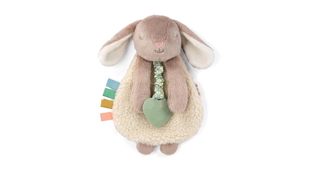 baby lovey with teether