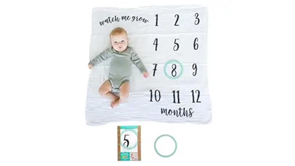 baby milestone photo blanket