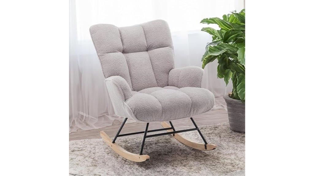 baby nursery upholstered rocker