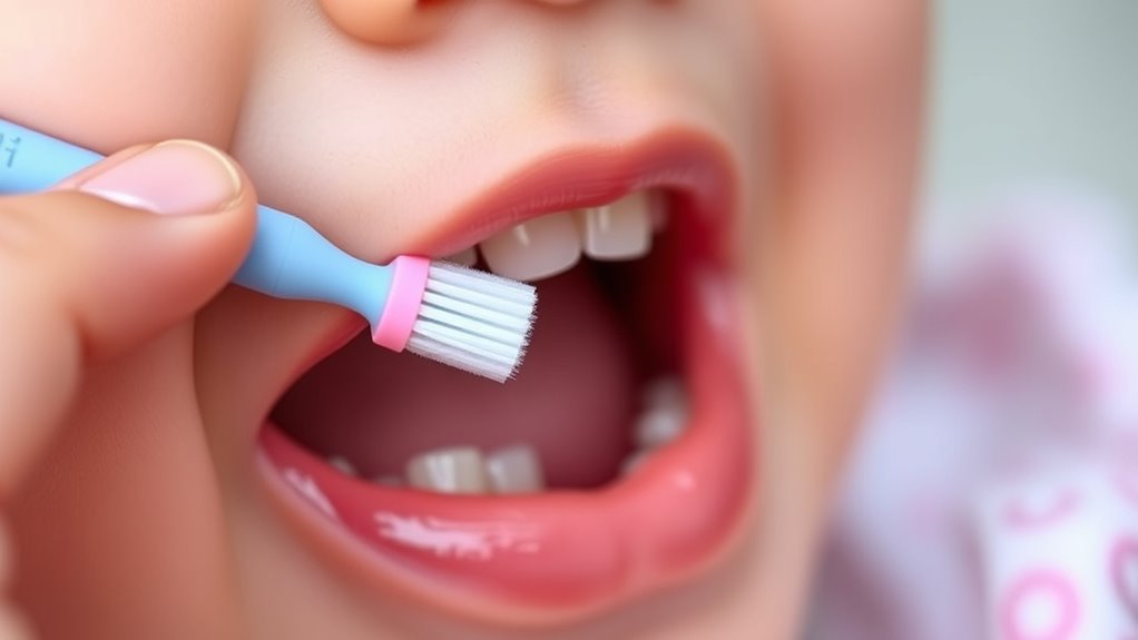 baby safe silicone finger toothbrush