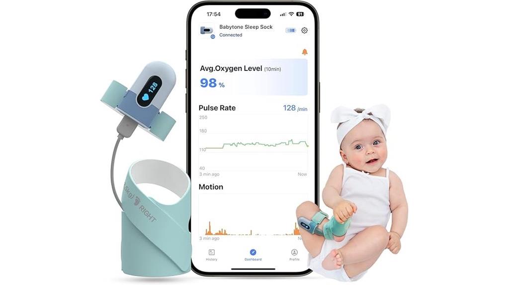 baby sleep monitoring sock
