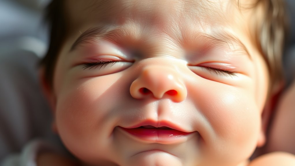 baby smiles reveal early development
