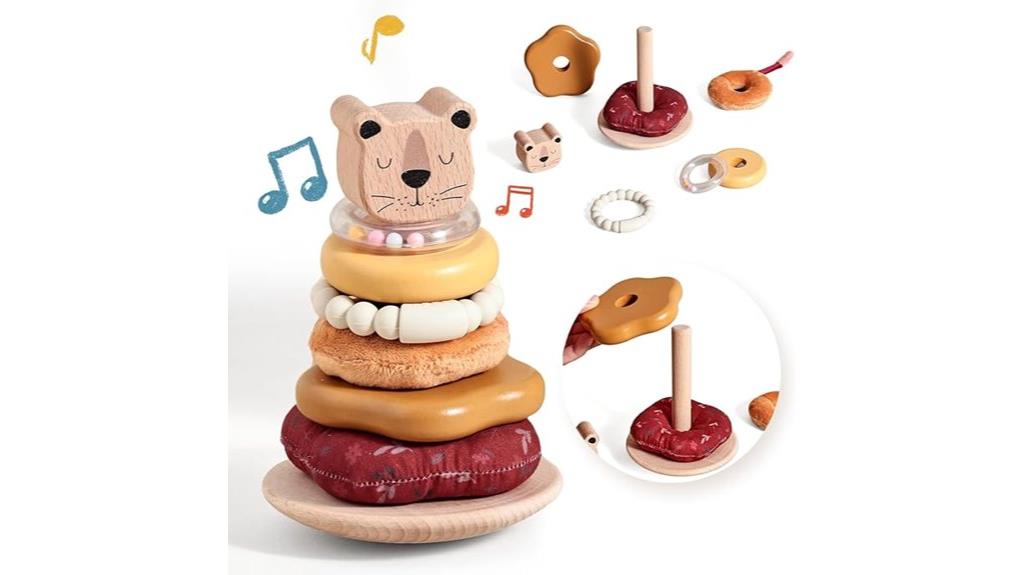 baby stacking and teething toy