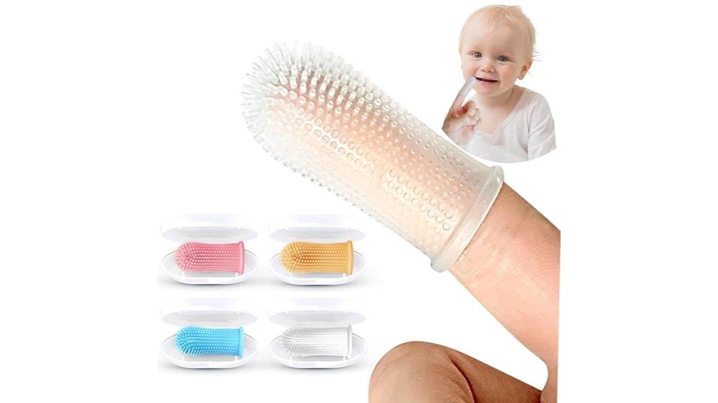 baby toothbrushes silicone set