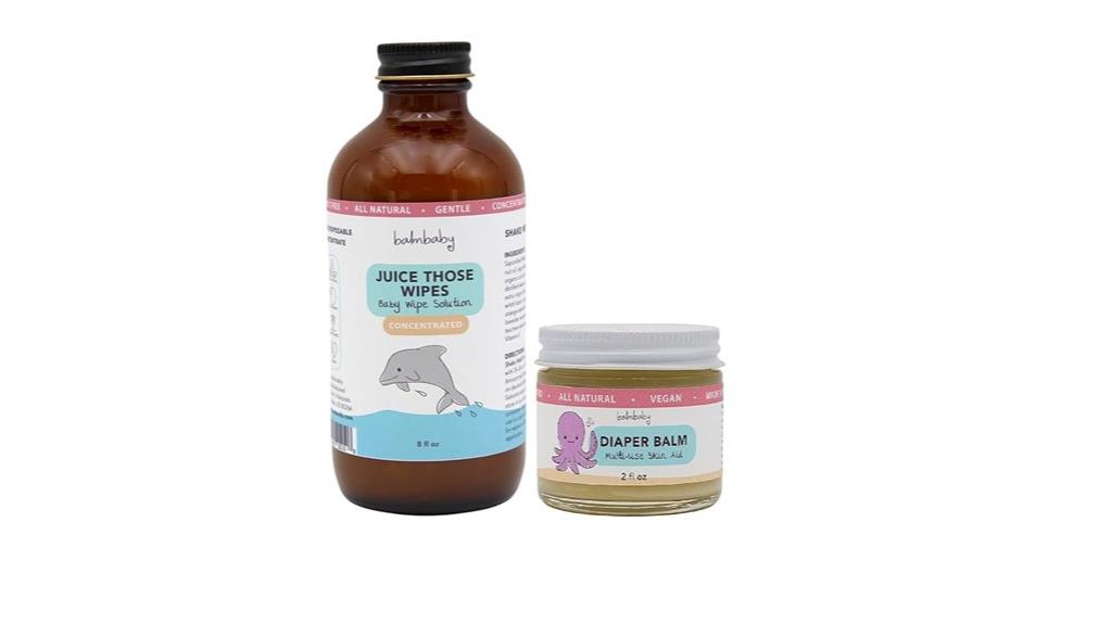 baby wipes and rash balm
