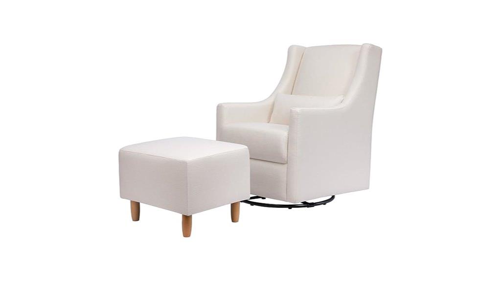 babyletto toco cream glider