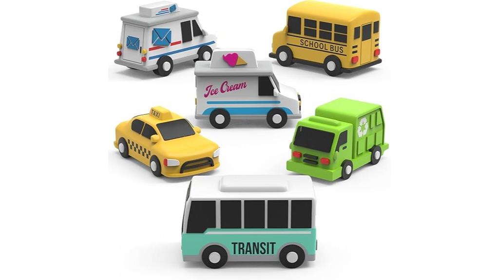 bath toy vehicle set
