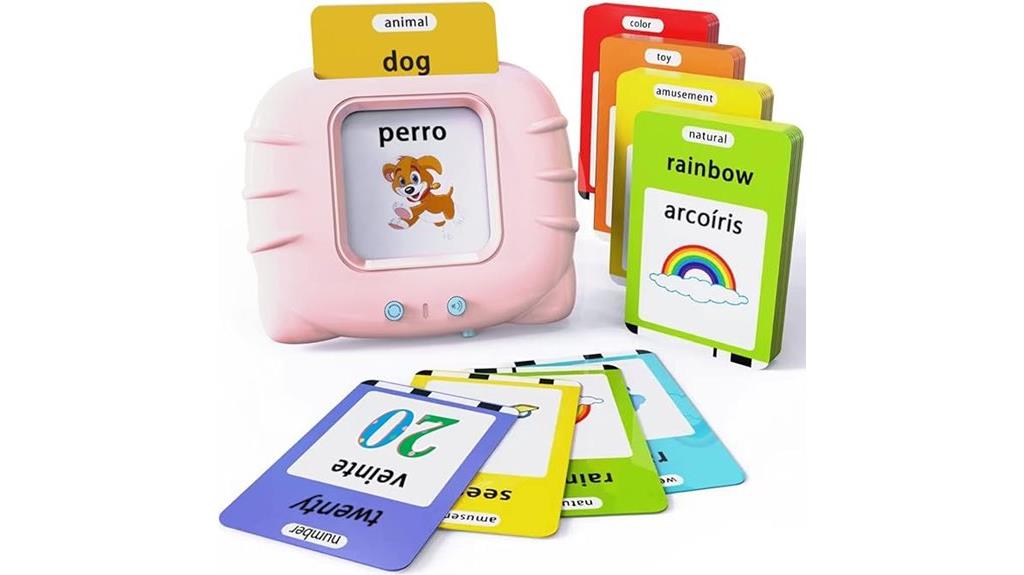 bilingual toddler flash card set