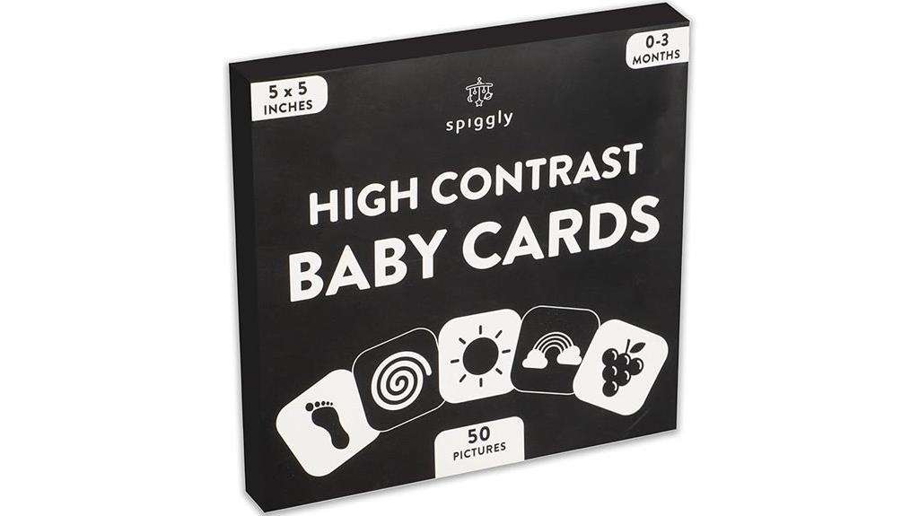 black and white baby cards
