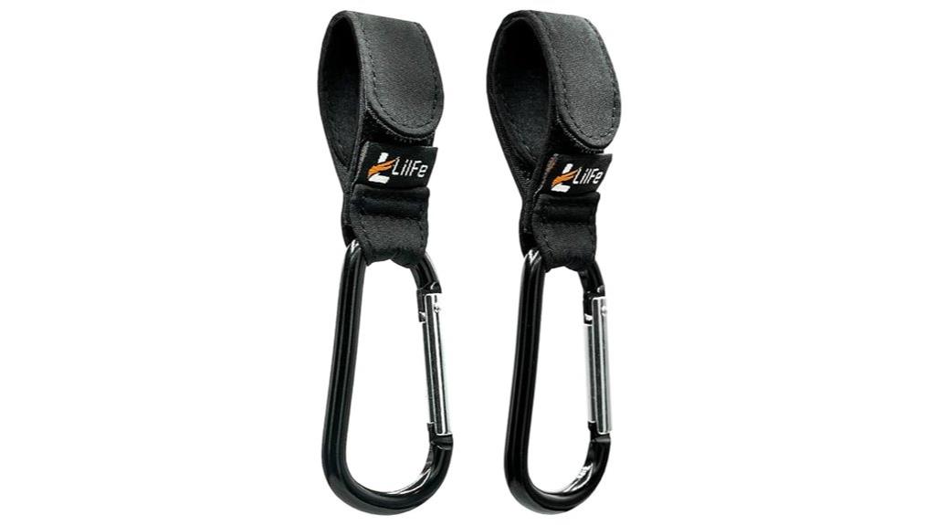 black baby stroller hooks