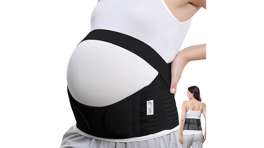 black medium maternity belt