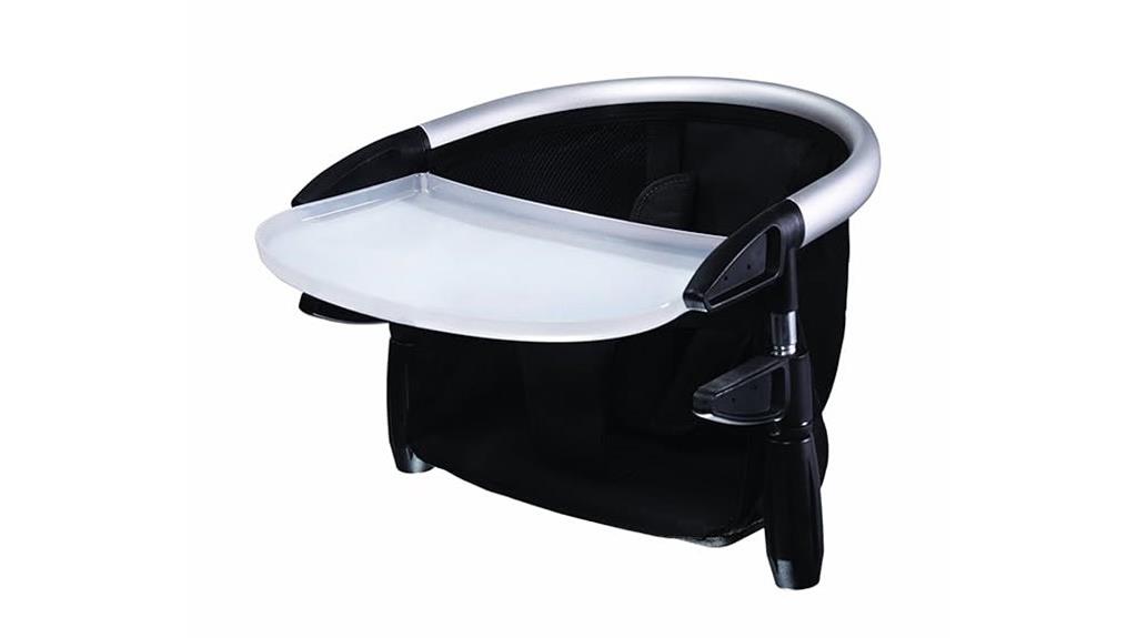 black portable high chair