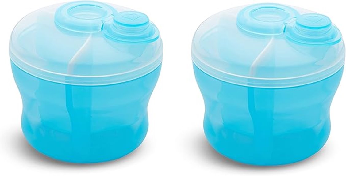 blue bpa free formula dispenser