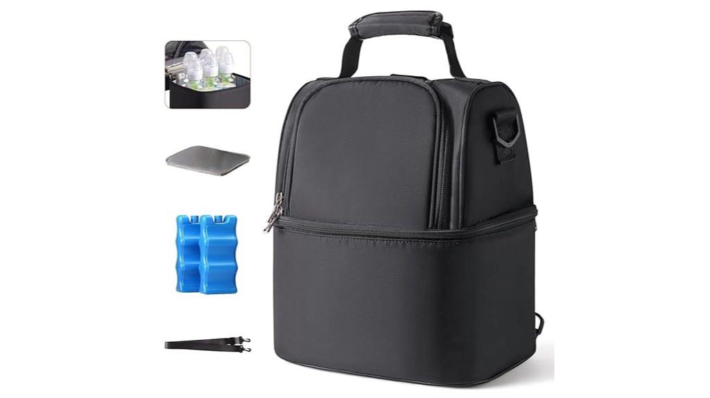 breastmilk cooler with ice