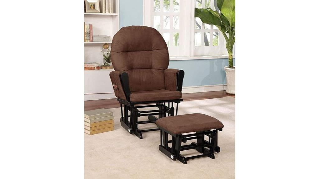 brisbane glider ottoman set