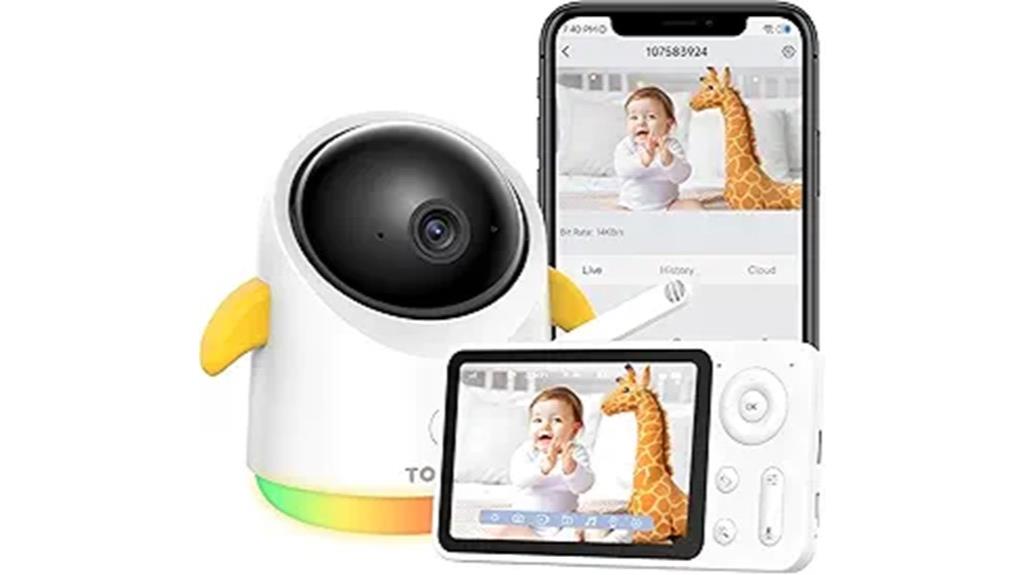 camera and audio baby monitor