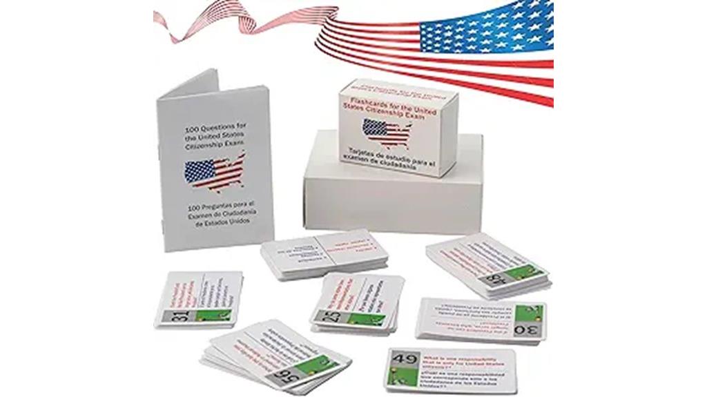 civic test flash card