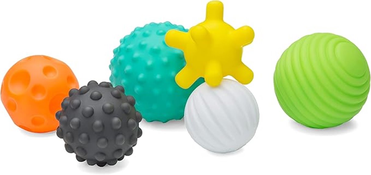 colorful textured sensory balls