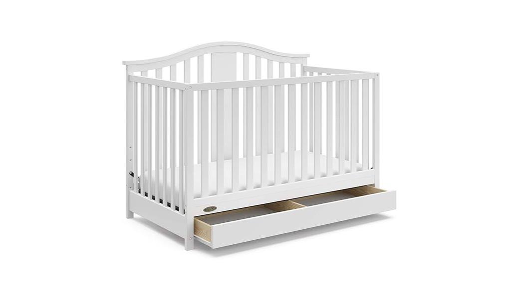 convertible crib with drawer