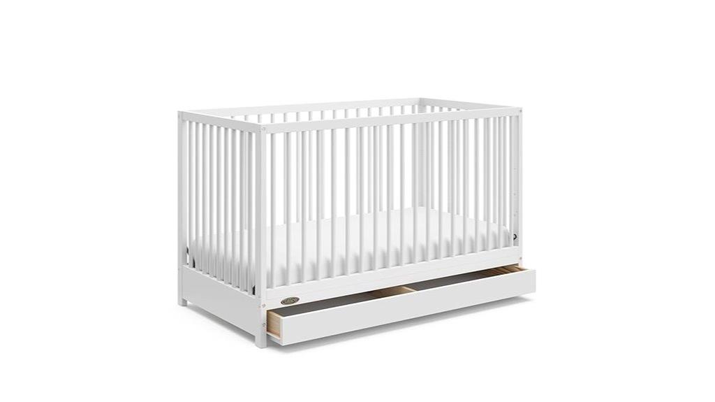 convertible crib with drawer