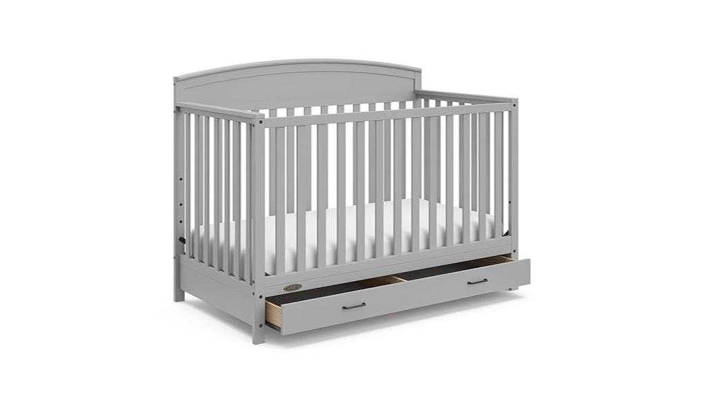 convertible crib with five functions