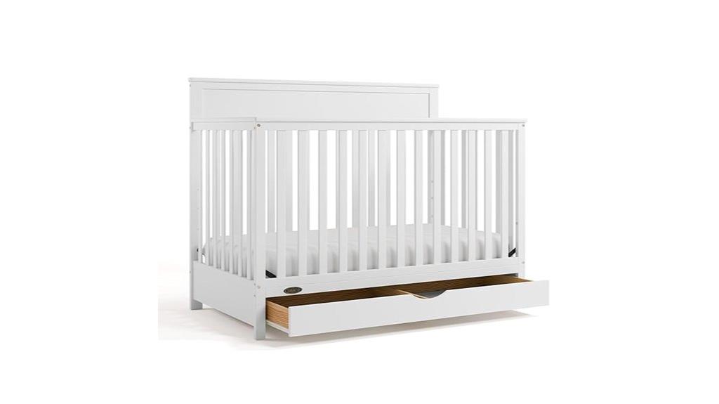 convertible crib with five options
