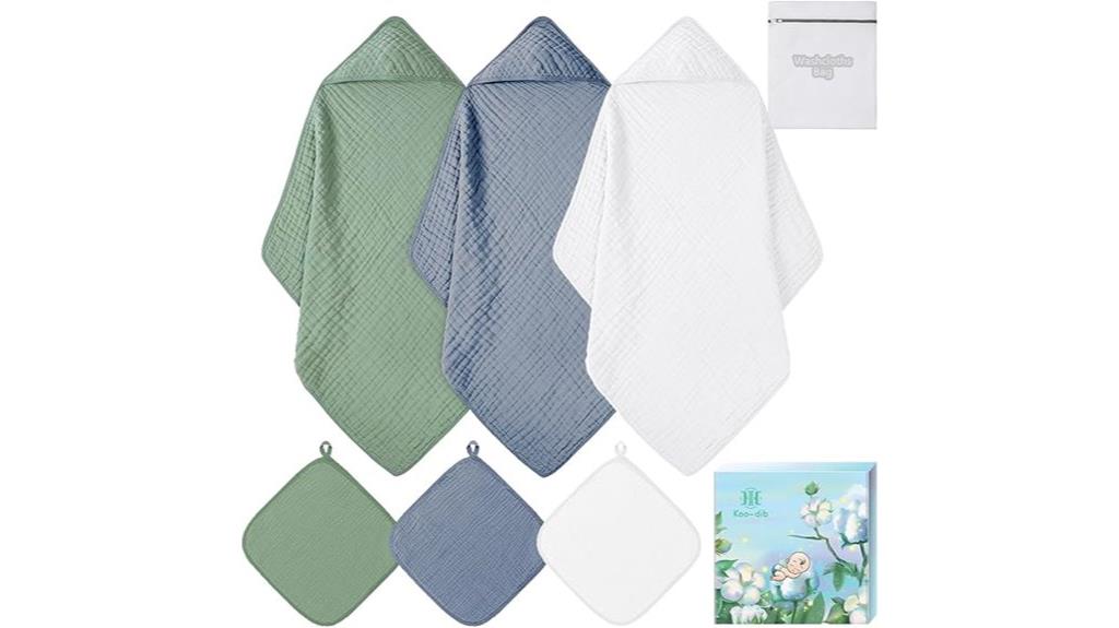 cotton baby hooded towels