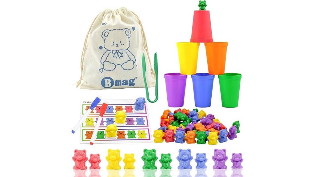 counting bears with cups