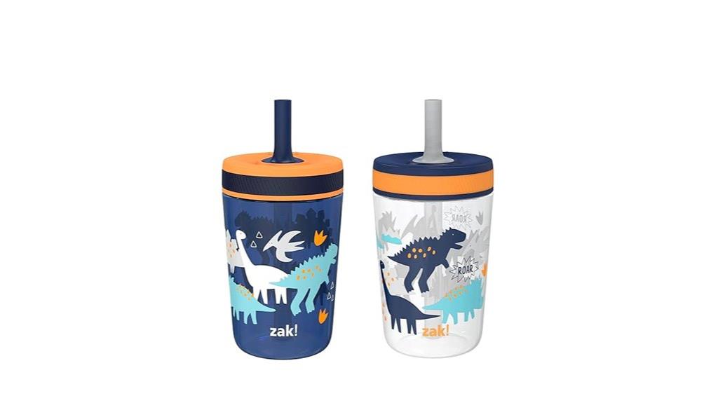 dinosaur themed toddler sippy cups