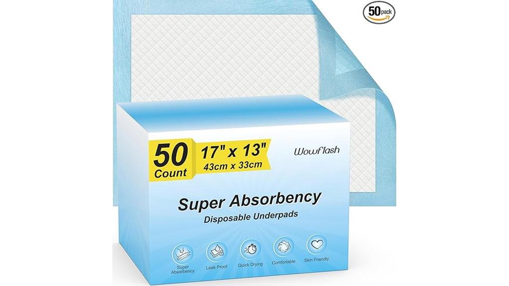 disposable underpads 50 count