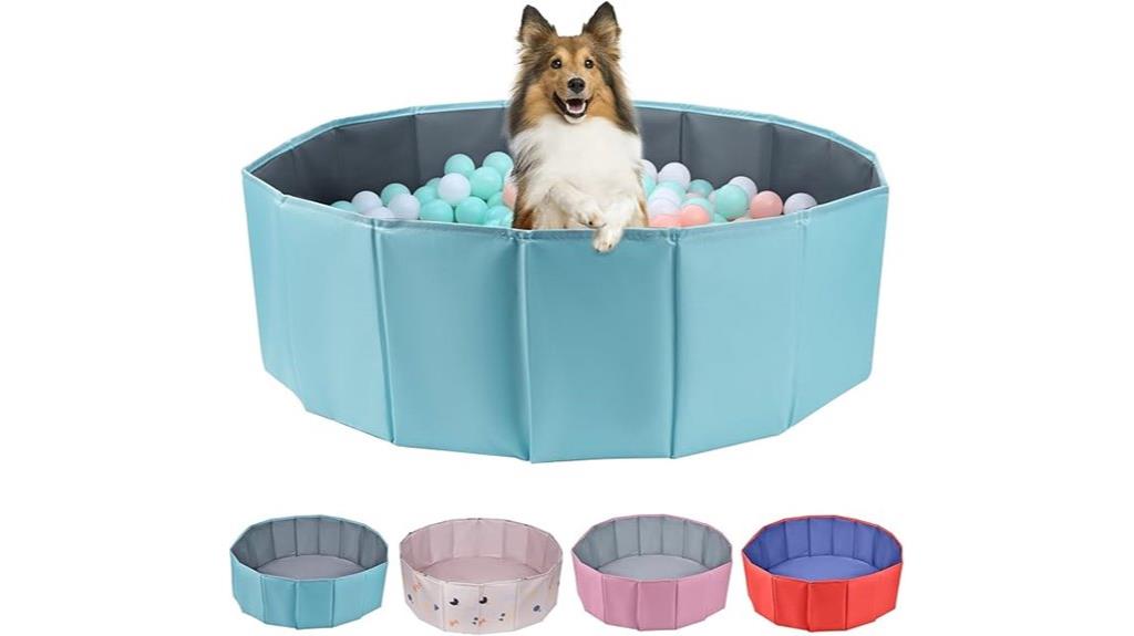 dog and toddler play area