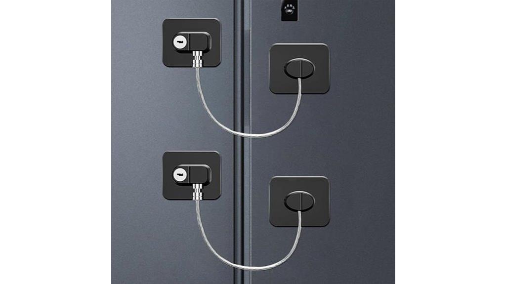 dual fridge lock set