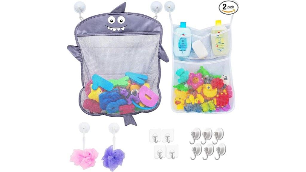 dual mesh bath organizers