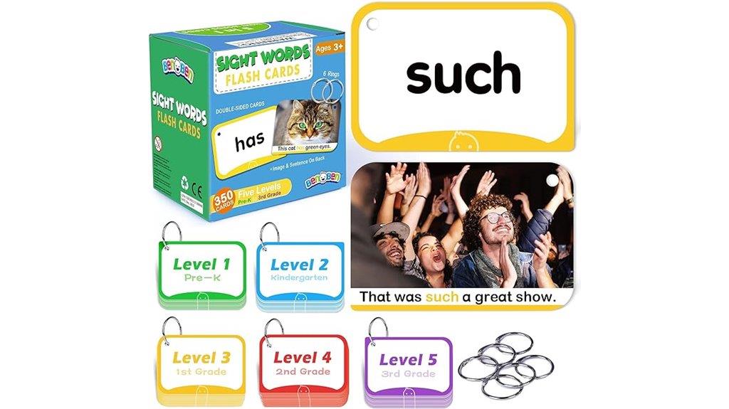 early learning flash cards