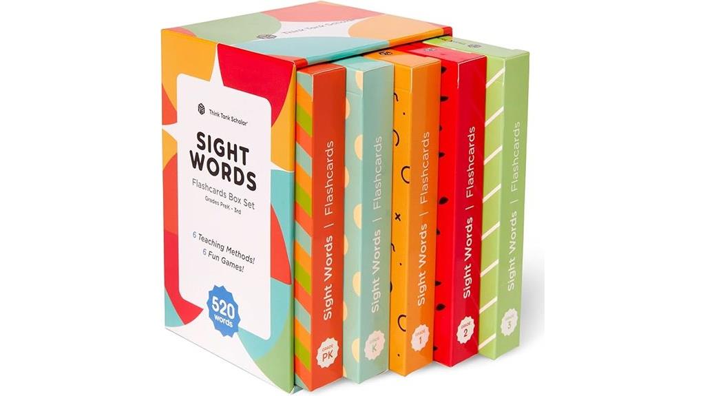 educational flash cards set