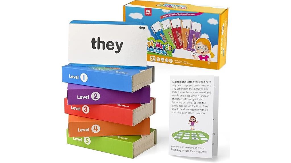educational flash cards set