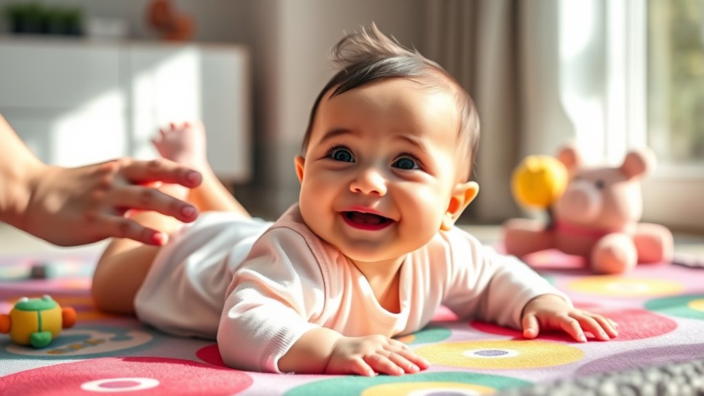 engaging sensory supportive tummy time