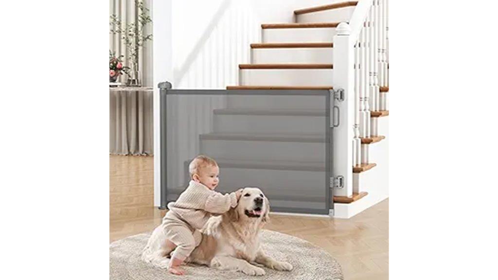 expandable mesh stair gate