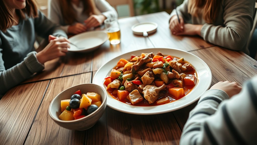 family mealtime routines etiquette