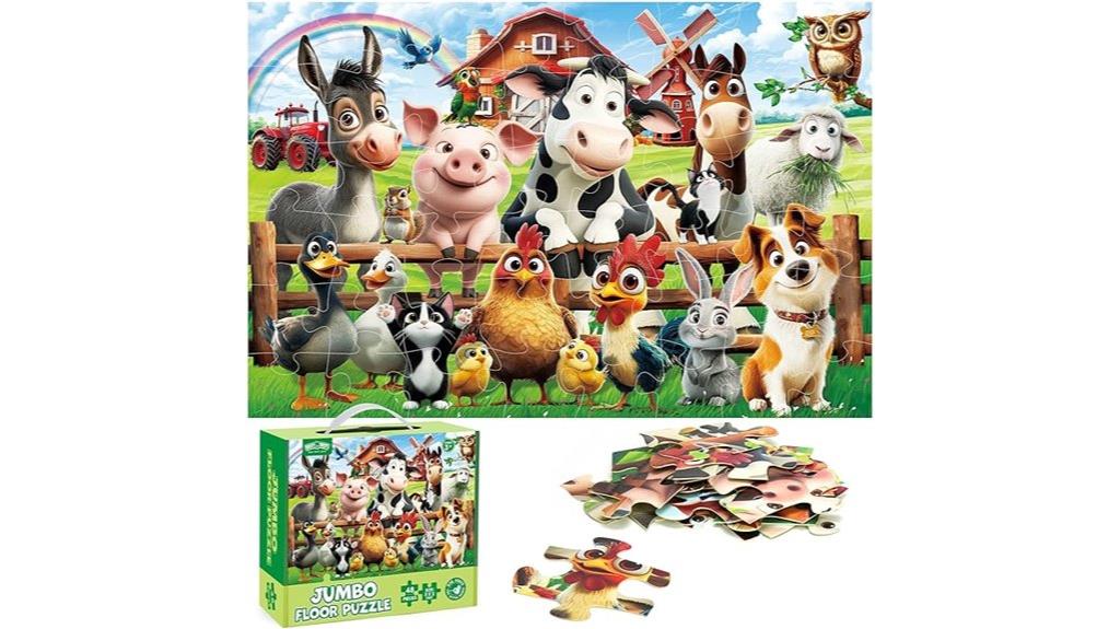 farm animal floor puzzle